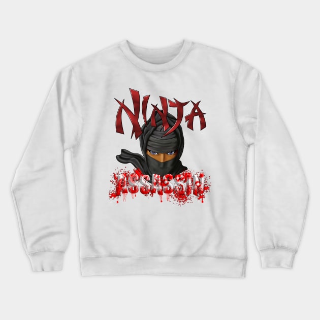 Ninja Assassin Crewneck Sweatshirt by Packrat